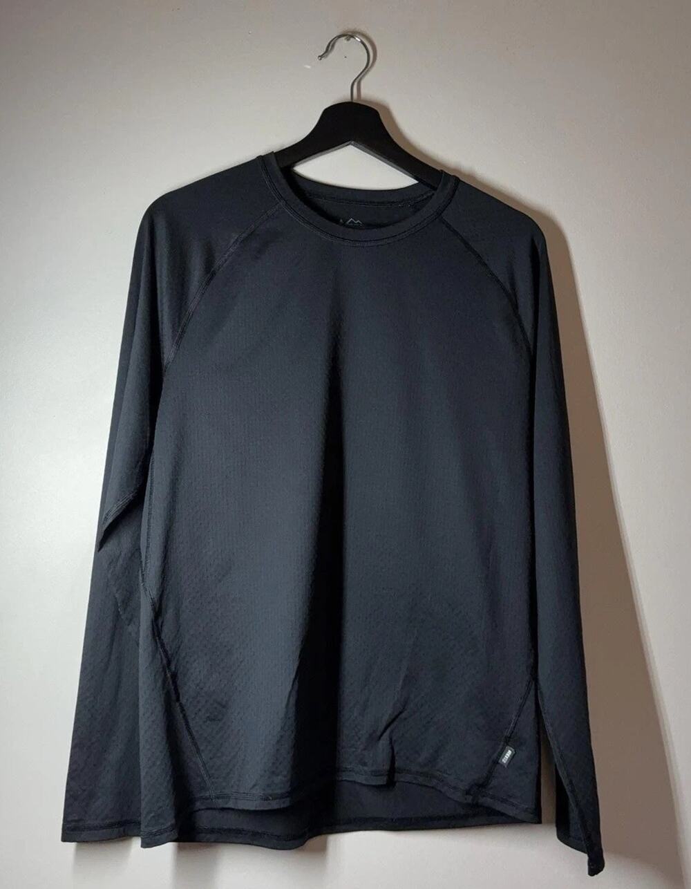 REI Co-op Performance Shirt Mens Medium Black Long Sleeve Hiking Running Tee